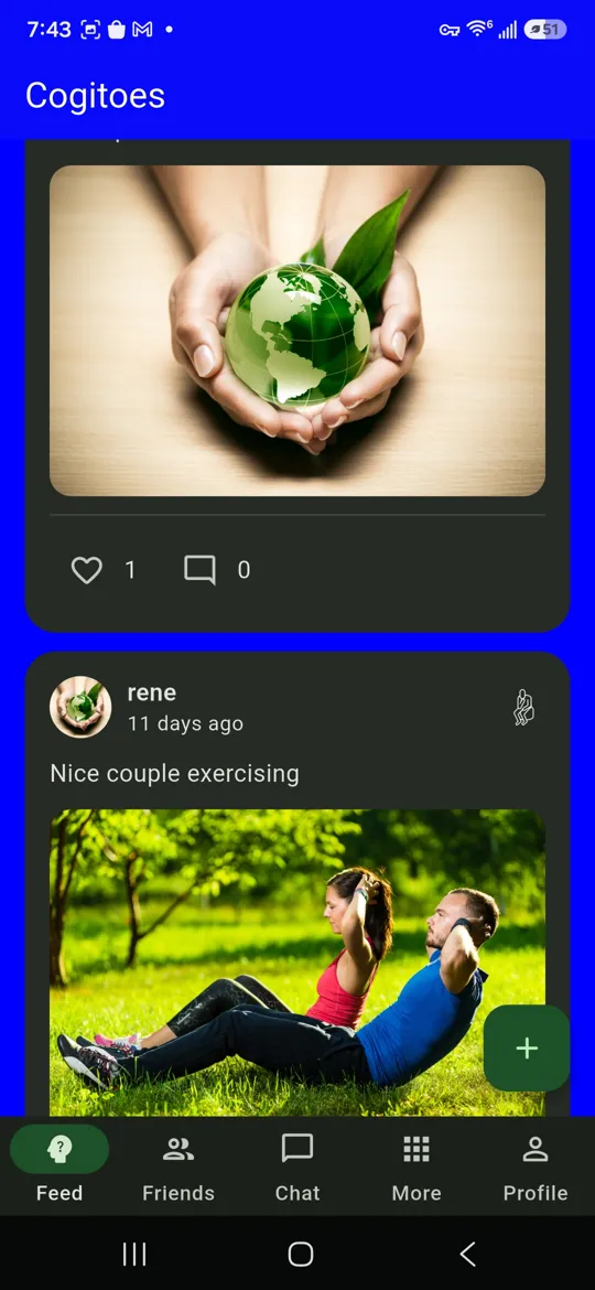 The SierraLustra feed on Android