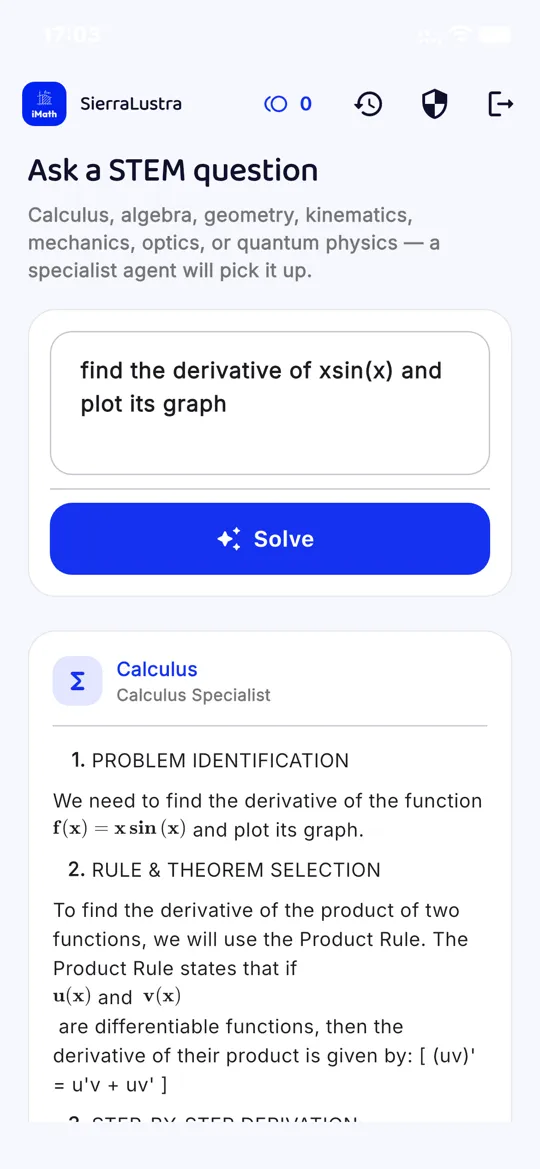iMath: ask a STEM question