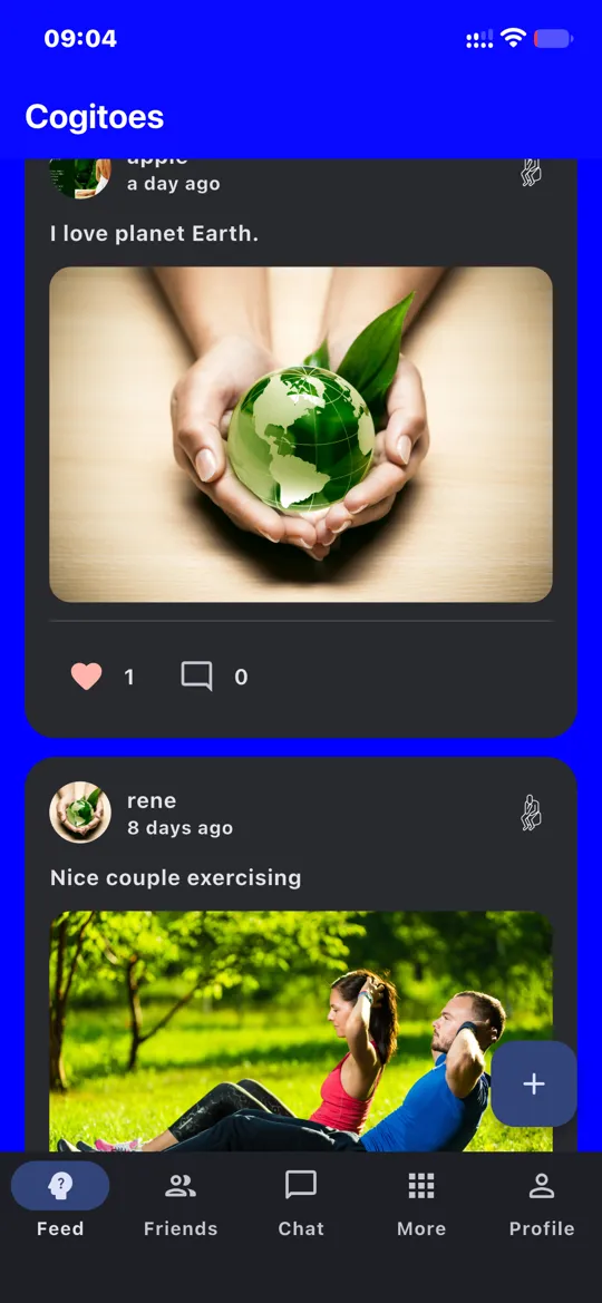 The feed in the SierraLustra iPhone app